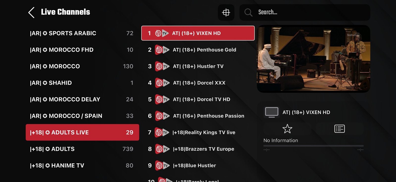 abonnement iptv adulte de 1 mois