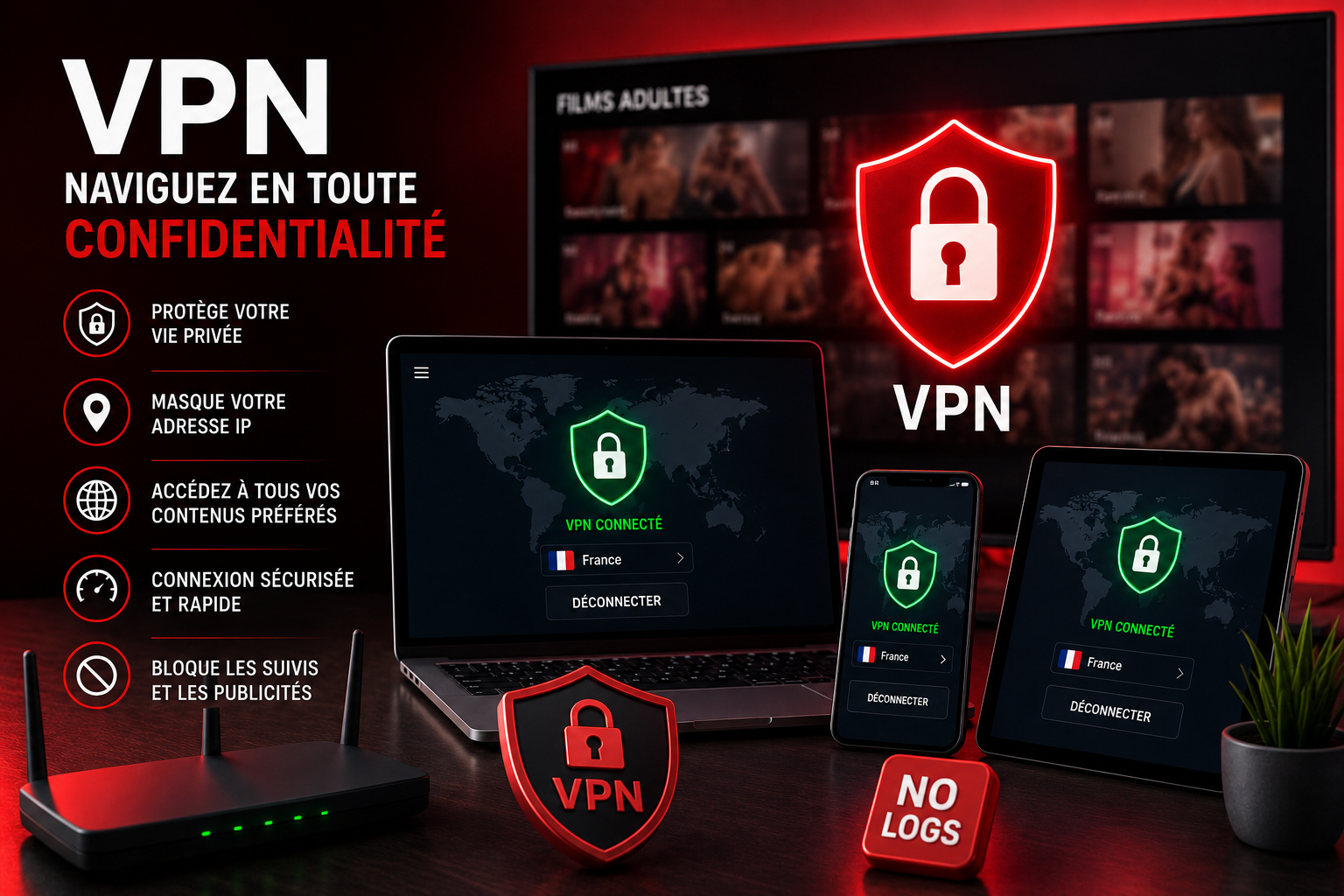 Sécurité et VPN pour le meilleur abonnement IPTV adulte